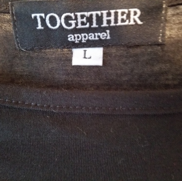 Long Black Tank with Lace Hem - Picture 5 of 7